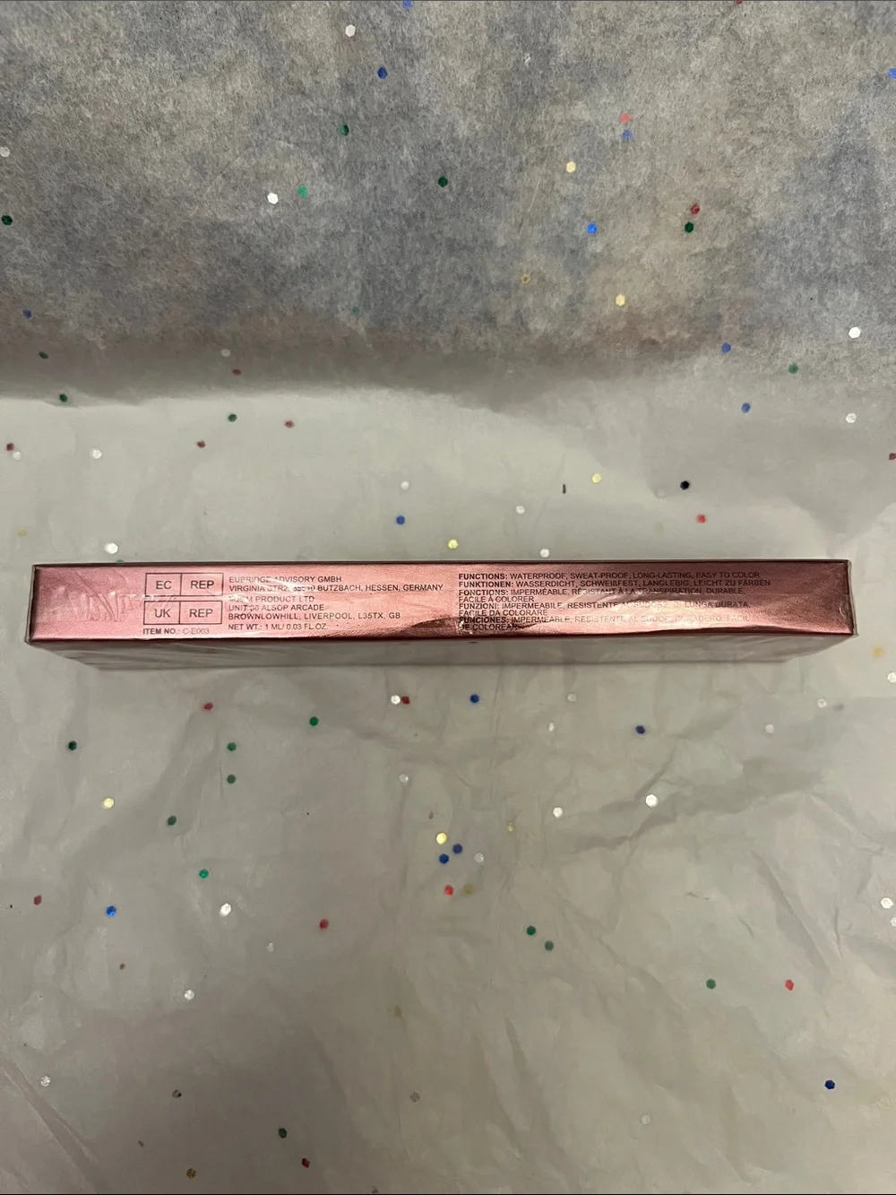 PHOFAY Eyeliner in Rose Metallic Packaging